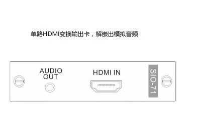 HDMI单路输出卡&模拟音频