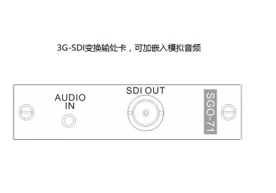 单路3G-SDI输出卡&模拟音频