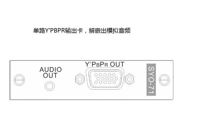 单路YPBPR输出卡&模拟音频